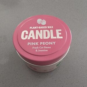 Pink Peony Plant-Based Wax Candle